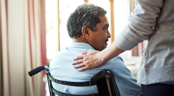 Man in a care home