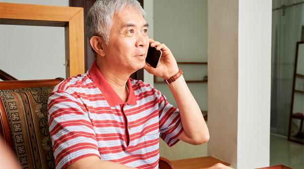 Man on phone